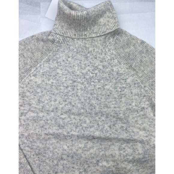 LOFT Women's  Size XS Stitchy Turtleneck Sweater Gray - Picture 11 of 11